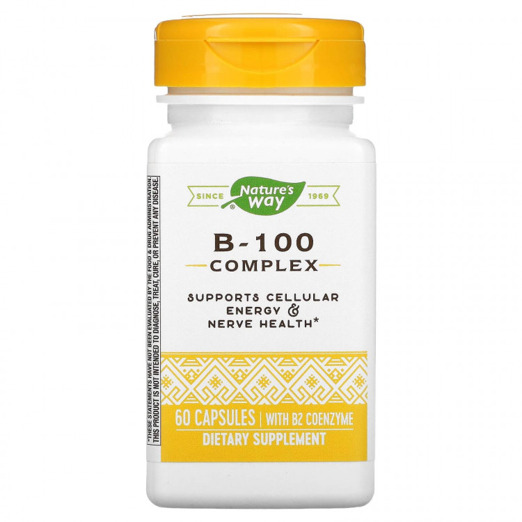 Nature's Way B-100 Complex With B2 Coenzyme 60 капсул / Комплекс ...